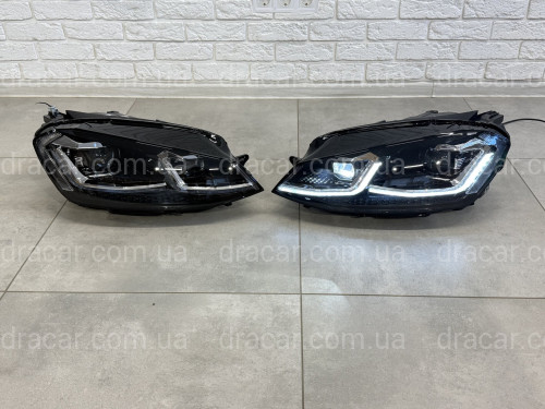 FULL LED фары Volkswagen Golf 7.5 рестайлинг 2017-2021  артикул 7081