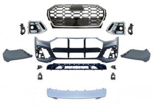 Бампер передний в сборе S-Line CHROME для Audi Q5 2021-2024