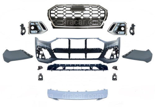Бампер передний в сборе S-Line CHROME для Audi Q5 2021-2024 артикул 9414