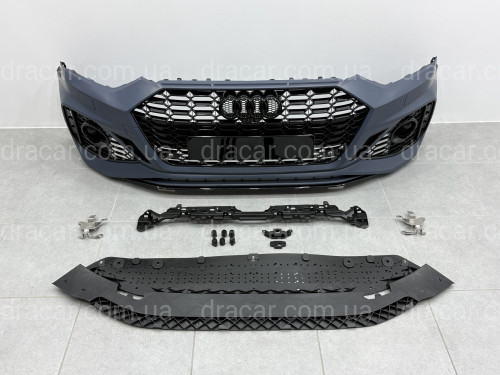 Бампер передний в стиле RS5 для Audi A5 2020+ артикул 9424