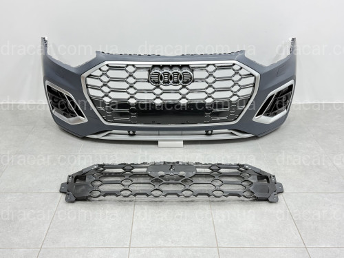 Бампер передний в сборе S-Line CHROME для Audi Q5 2021-2024 артикул 9414