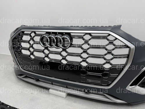 Бампер передний в сборе S-Line CHROME для Audi Q5 2021-2024 артикул 9414