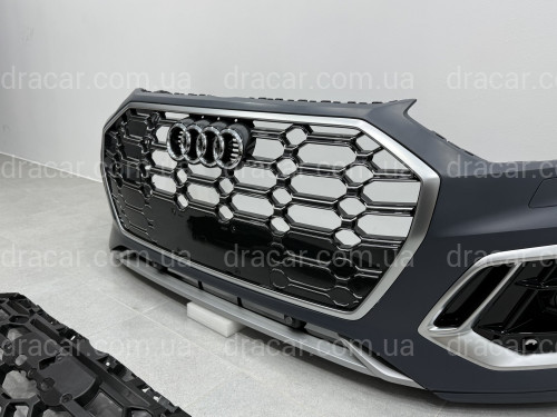 Бампер передний в сборе S-Line CHROME для Audi Q5 2021-2024 артикул 9414
