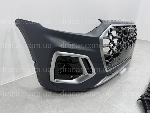Бампер передний в сборе S-Line CHROME для Audi Q5 2021-2024 артикул 9414