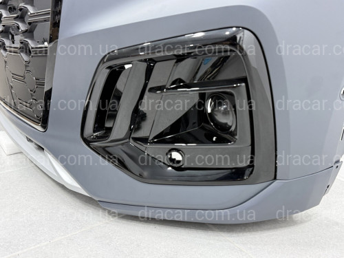 Бампер передний в сборе S-Line BLACK для Audi Q5 2021-2024 артикул 9413
