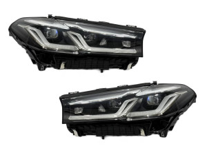 Фары Adaptive LED LCI 2020+ рестайлинг для BMW G30 / G31 2016-2020 2шт. с заменой бампера на 20+