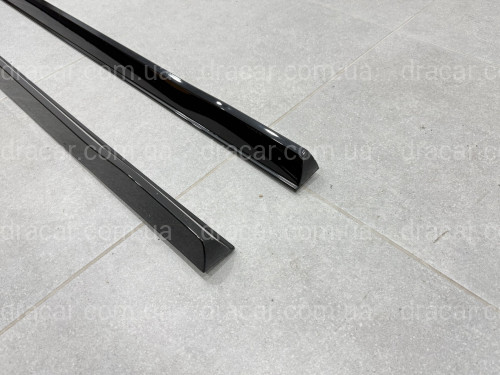 Лезвия под пороги M-Performance BMW 5 series G60 G61 2024- 2шт. черный глянец артикул 9498