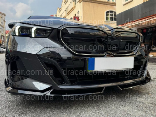 Обвес юбка переднего бампера M-Performance для BMW 5 series G60 G61 2024-, цвет черный глянец артикул 9515
