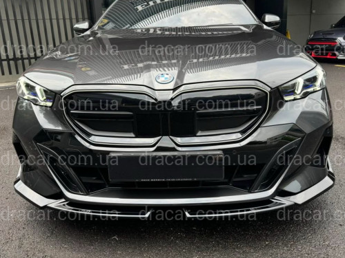 Обвес юбка переднего бампера M-Performance для BMW 5 series G60 G61 2024-, цвет черный глянец артикул 9515
