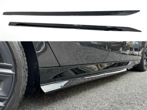 Лезвия под пороги M-Performance BMW 5 series G60 G61 2024- 2шт. черный глянец