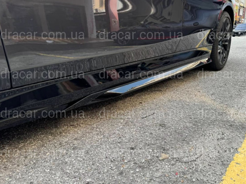 Лезвия под пороги M-Performance BMW 5 series G60 G61 2024- 2шт. черный глянец артикул 9498