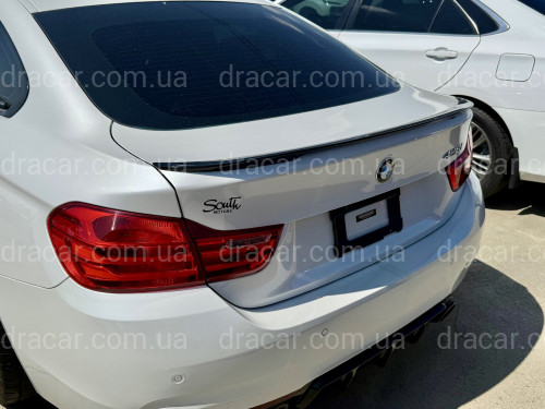 Спойлер лип M Performance BMW 4 series F36 2013-2020 ABS пластик, черный глянец артикул 8385