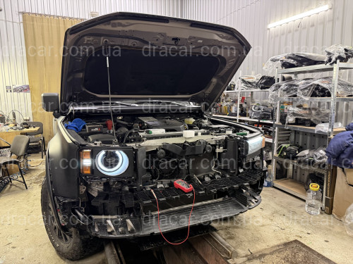 Фары ROUND LED Toyota Land Cruiser Prado 250 2024-, комплектные с блоками 2 шт. для замены простых фар в круглые артикул 9007