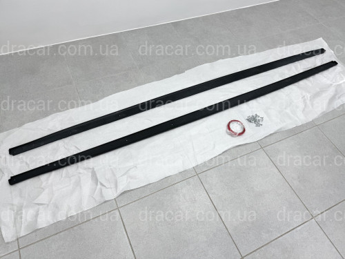Лезвия под пороги M-Perfomance BMW 5 series F10 F11 2010-2016 2шт. черный глянец артикул 8136