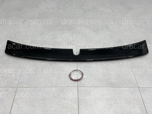 Козырек на стекло Mercedes-Benz E class W211 2003-2009 ABS пластик, цвет черный глянец артикул 9452