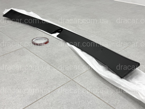 Козырек на стекло Mercedes-Benz E class W211 2003-2009 ABS пластик, цвет черный глянец артикул 9452