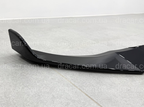 Юбка накладка переднего бампера M Performance BMW X3 G01 / X4 G02 2018-2021, ABS пластик цвет черный глянец артикул 9570