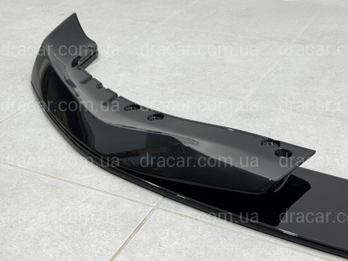 Накладка переднего бампера M-Performance стиль AC Schnitzer для BMW 5 series G30 G31 2016-2020 ABS пластик, черный глянец артикул 9532