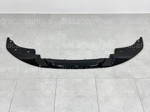 Юбка переднего бампера BMW 4 series G22 2020+ ABS пластик, черный глянец артикул 9488