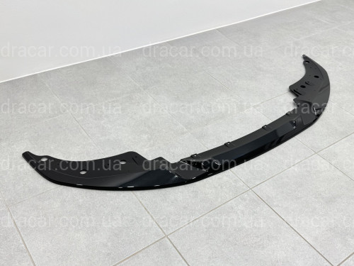 Юбка переднего бампера BMW 4 series G22 2020+ ABS пластик, черный глянец артикул 9488