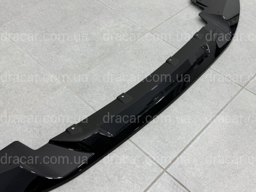 Юбка переднего бампера BMW 4 series G22 2020+ ABS пластик, черный глянец артикул 9488