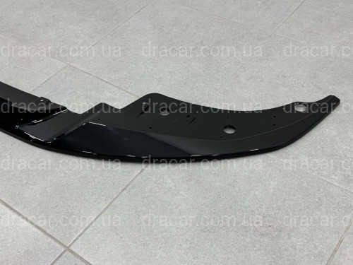 Юбка переднего бампера BMW 4 series G22 2020+ ABS пластик, черный глянец артикул 9488