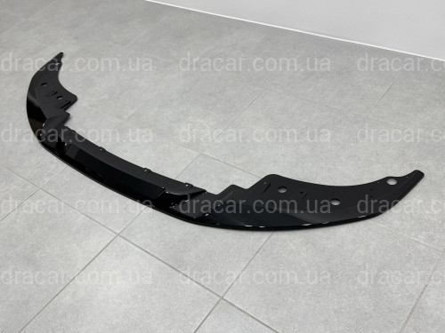 Юбка переднего бампера BMW 4 series G22 2020+ ABS пластик, черный глянец артикул 9488