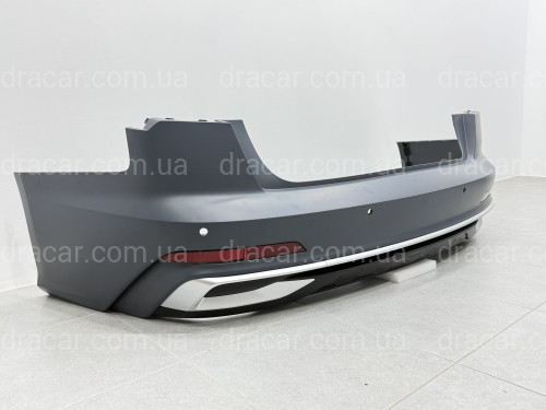Бампер задний в сборе S-Line CHROME 2022+ для Audi A6 C8 2018+ артикул 9410