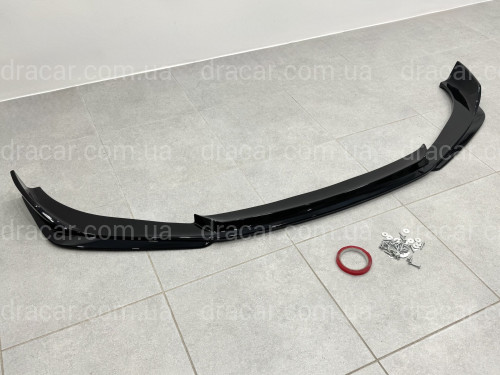 Юбка переднего бампера M3 CS для BMW 3 series G20 G21 2018-2022 ABS пластик, черный глянец артикул 9485