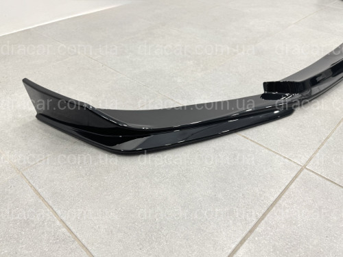 Юбка переднего бампера M3 CS для BMW 3 series G20 G21 2018-2022 ABS пластик, черный глянец артикул 9485
