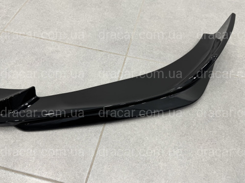Юбка переднего бампера M3 CS для BMW 3 series G20 G21 2018-2022 ABS пластик, черный глянец артикул 9485