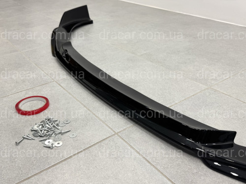 Юбка переднего бампера M3 CS для BMW 3 series G20 G21 2018-2022 ABS пластик, черный глянец артикул 9485