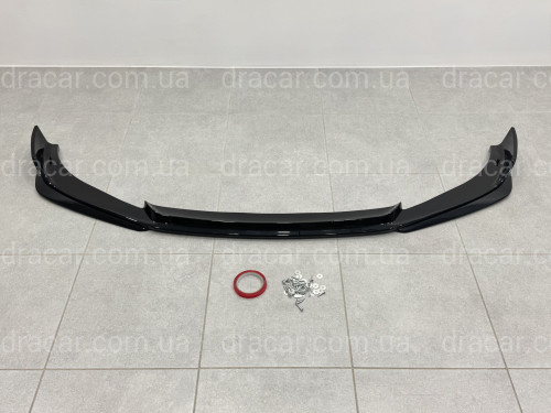 Юбка переднего бампера M3 CS для BMW 3 series G20 G21 2018-2022 ABS пластик, черный глянец артикул 9485