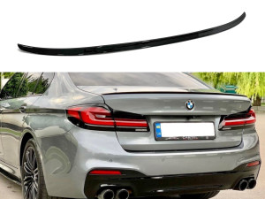 Спойлер лип M5 стиль BMW 5 series G30 2017- ABS пластик, черный глянец