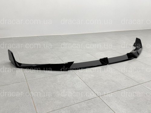 Юбка переднего бампера M-Performance LCI для BMW X3 G01 / X4 G02 2022-2024 ABS пластик, черный глянец артикул 9611