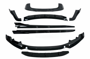 Комплект обвеса Paradigma BMW X5 F15 2013-2018 (передняя юбка, лезвия под пороги, задний диффузор, спойлер), цвет черный глянец