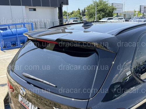 Спойлер козырек на крышку багажника BMW X5 F15 2013-2018, цвет черный глянец артикул 9615