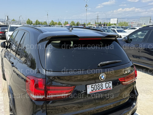 Спойлер козырек на крышку багажника BMW X5 F15 2013-2018, цвет черный глянец артикул 9615