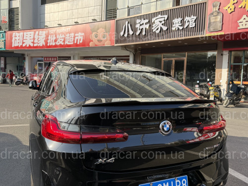 Спойлер лип багажника для BMW X4 G02 2018-2024 ABS пластик, черный глянец артикул 9641