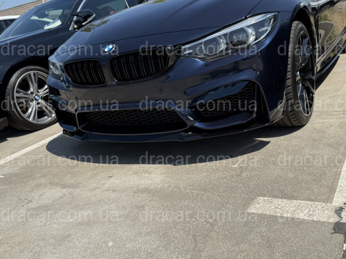 Юбка переднего бампера под M3 бампер для BMW 3 series F30 F31 2012-2018 ABS пластик, черный глянец артикул 9483