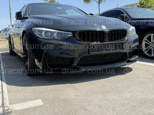 Юбка переднего бампера под M3 бампер для BMW 3 series F30 F31 2012-2018 ABS пластик, черный глянец артикул 9483