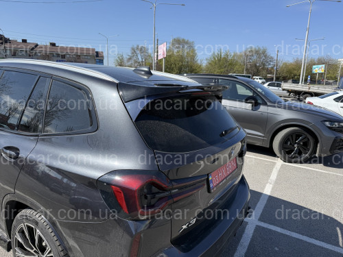 Спойлер на крышку багажника BMW X3 G01 2018-2024 ABS пластик, цвет черный глянец артикул 9666