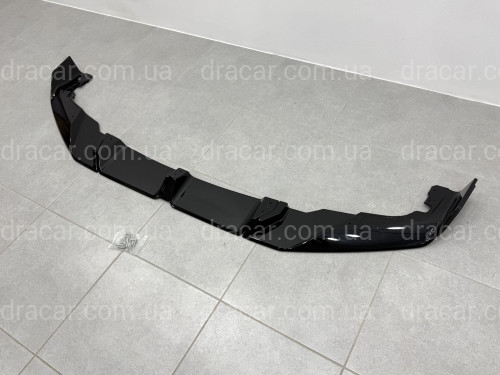 Юбка переднего бампера для BMW X5M F95 2023+, цвет черный глянец артикул 9680