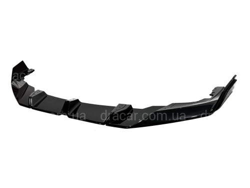 Юбка переднего бампера для BMW X5M F95 2023+, цвет черный глянец артикул 9680