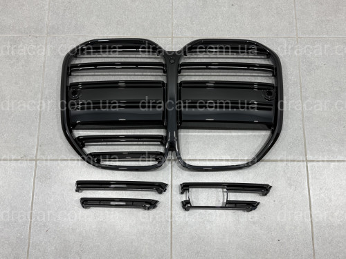 Решетка радиатора в стиле M4 для BMW 4 series G22 / G23 2020-2024 артикул 9640