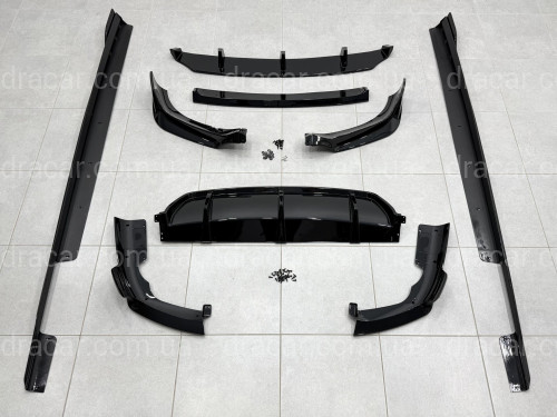 Комплект обвеса M paket Paradigm Black Knight для BMW X6 G06 2018-2022, цвет черный глянец артикул 9654