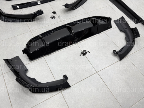 Комплект обвеса M paket Paradigm Black Knight для BMW X6 G06 2018-2022, цвет черный глянец артикул 9654