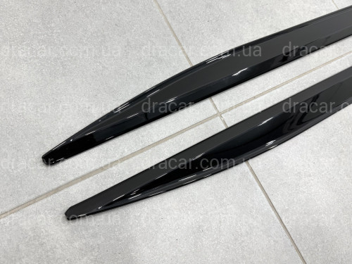 Лезвия под пороги M-Performance BMW 4 series G22 2020- 2шт. черный глянец артикул 9558