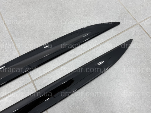 Лезвия под пороги M-Performance BMW 4 series G22 2020- 2шт. черный глянец артикул 9558