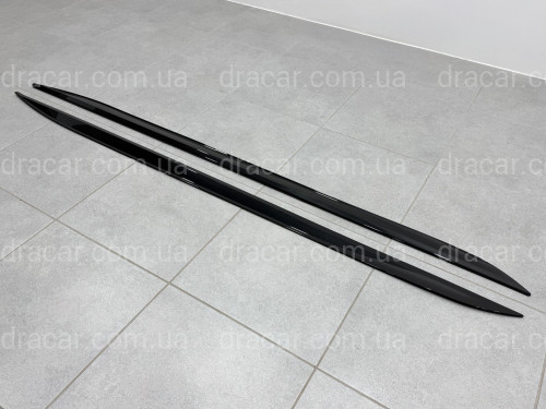 Лезвия под пороги M-Performance BMW 4 series G22 2020- 2шт. черный глянец артикул 9558